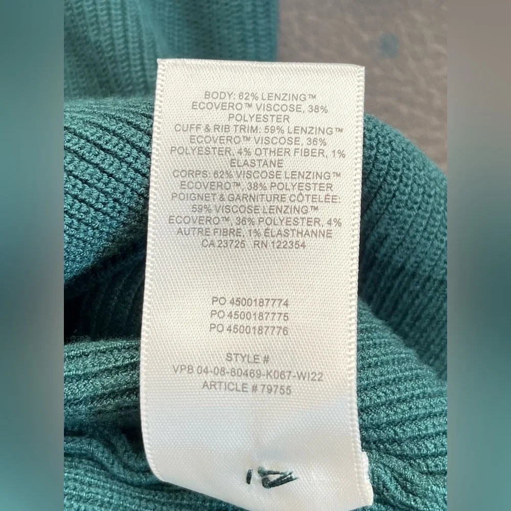 Aritzia Wilfred Cove Knit Dress Colour Scarab Size XL NWOT - Picture 10 of 10